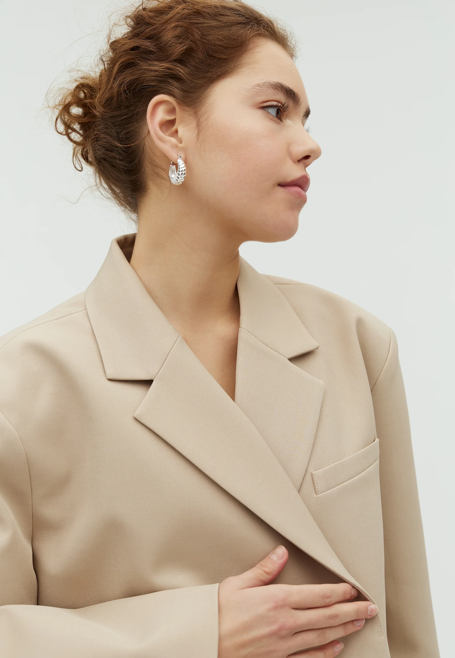 Amariella-M Blazer - Light Sand Melange - Image 3