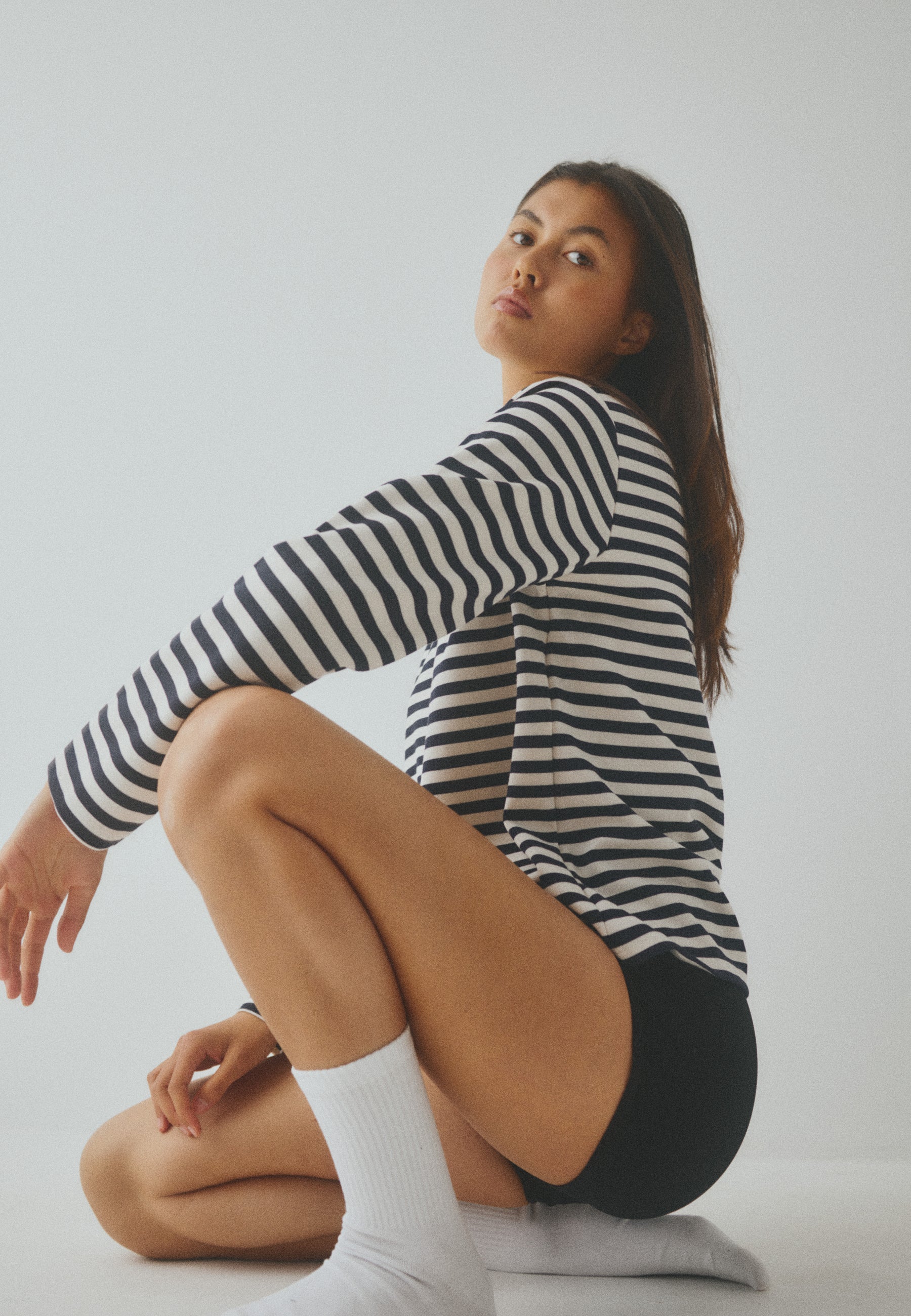 Celia-M T-shirt - Night Sky Sugar Stripe - Image 4