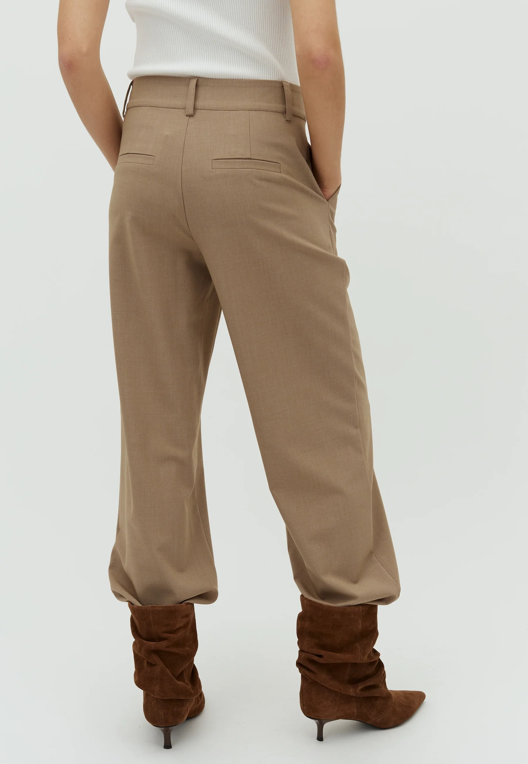 Rihnwen-M Trousers - Timber Wolf Mel. - Image 3
