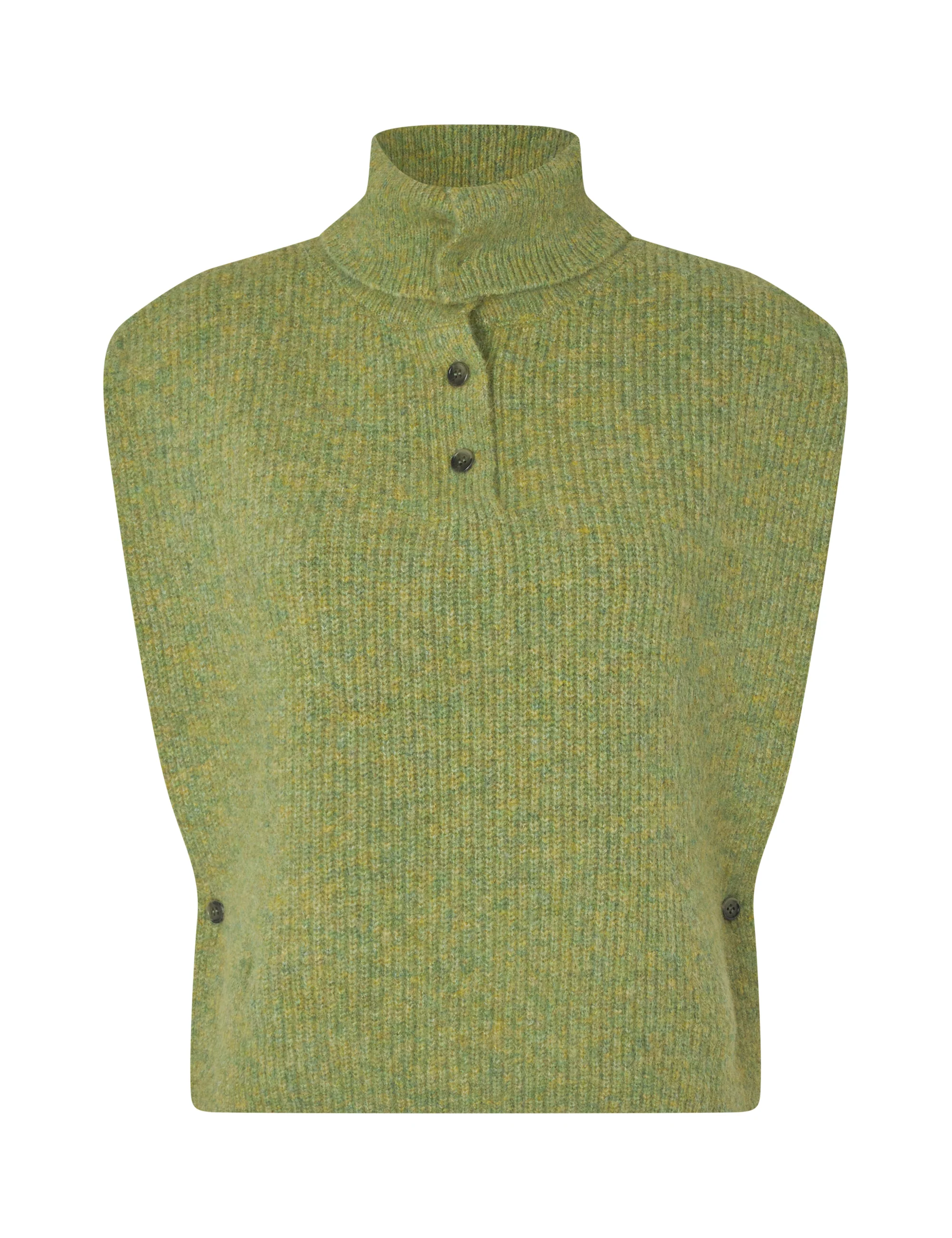 Tristiana-M Knit Vest - Lime Melange - Image 5