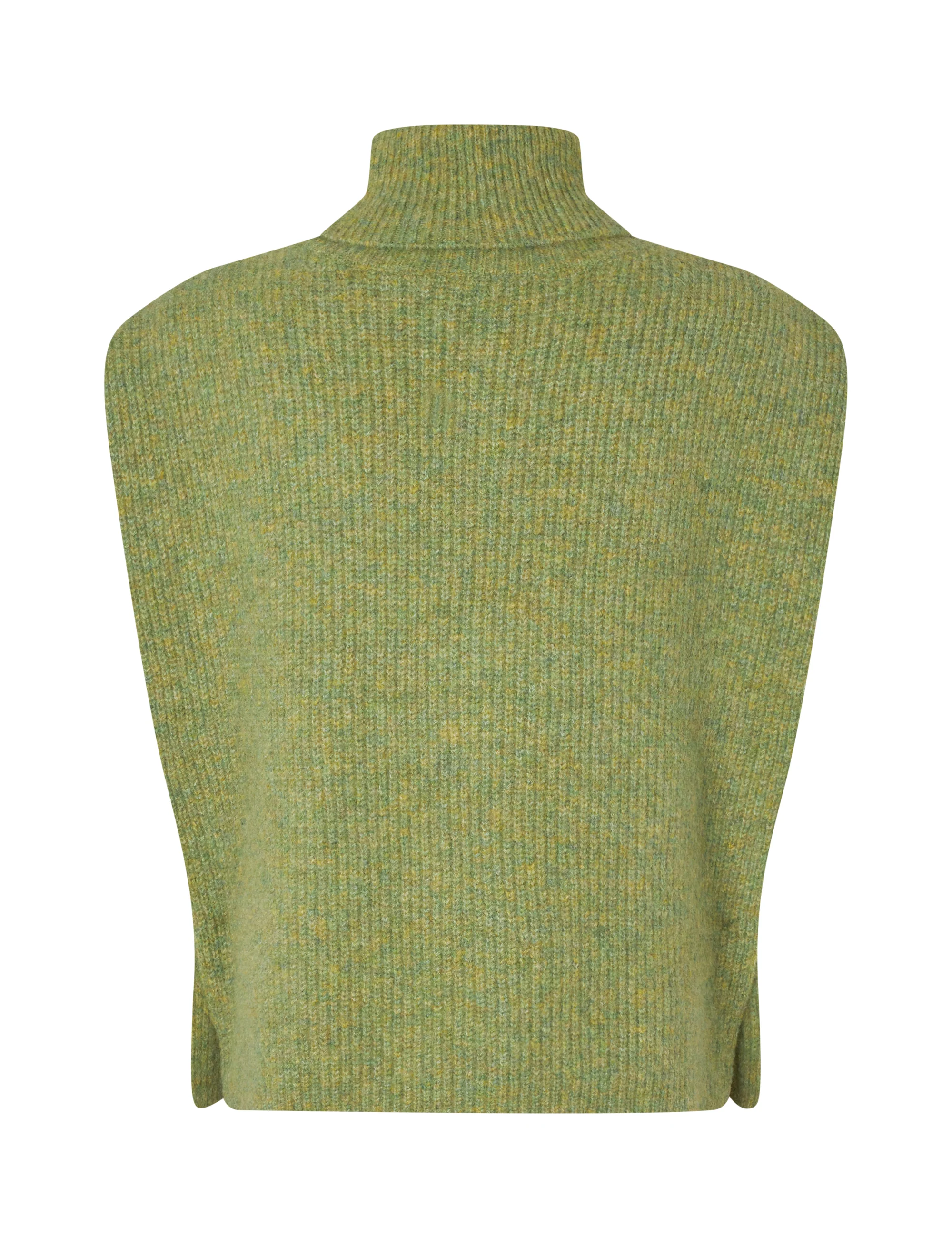 Tristiana-M Knit Vest - Lime Melange - Image 6